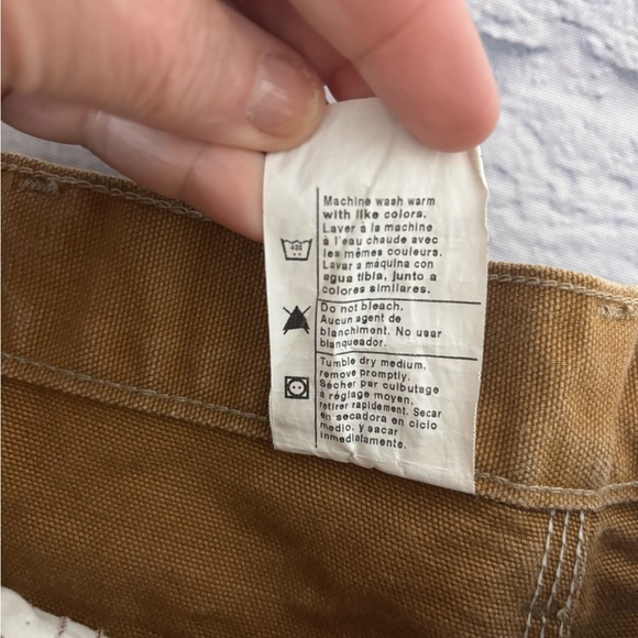 VTG Carhartt Pant Men 38x30 Brown Double Knee Carpenter B01 BRN Work Made in USA - Picture 14 of 14